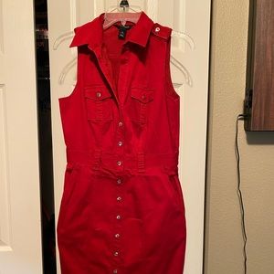 WHBM red dress